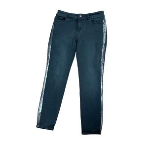 DL1961 Black Dark Wash Midrise‎ Florence Cropped Skinny Instasculpt Jeans 28